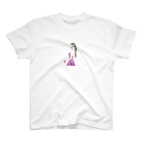 振り返り美女 スタンダードTシャツ