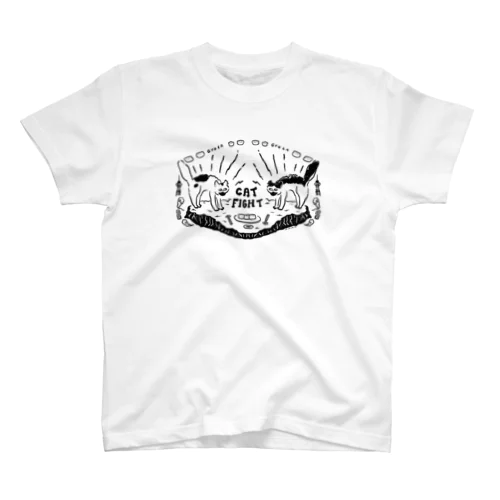 🥟猫の喧嘩🥟 Regular Fit T-Shirt