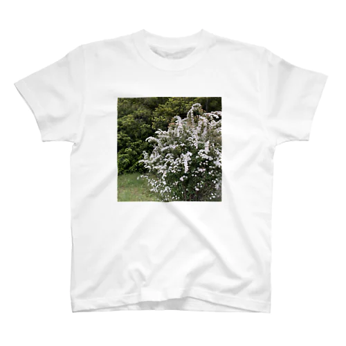白い花/White_Flowers Regular Fit T-Shirt
