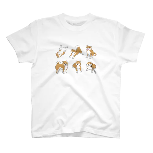 柴犬いろいろ Regular Fit T-Shirt