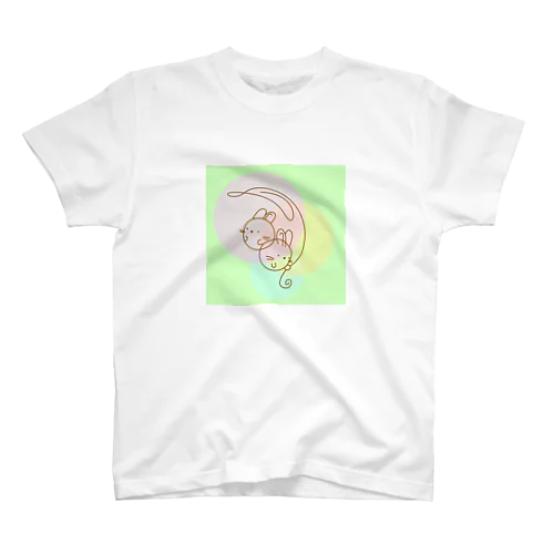 玉うさぎ（春色） スタンダードTシャツ