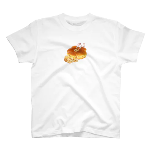 にゃんこ＆食《くるみパン》・改 スタンダードTシャツ