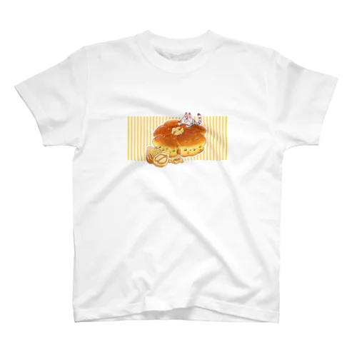にゃんこ＆食《くるみパン》しましまB Regular Fit T-Shirt
