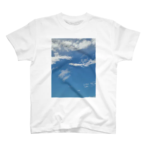 青空と雲 Regular Fit T-Shirt