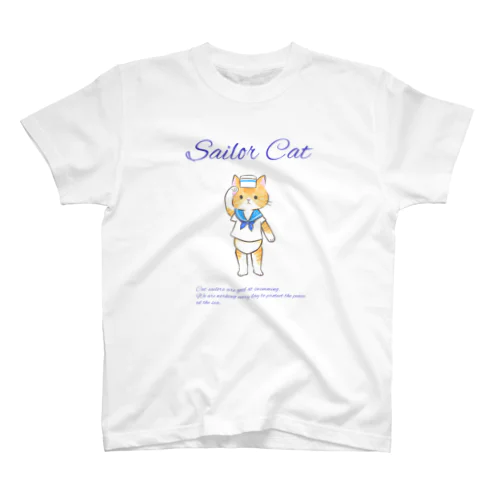 水兵猫さん_セーラーキャット スタンダードTシャツ