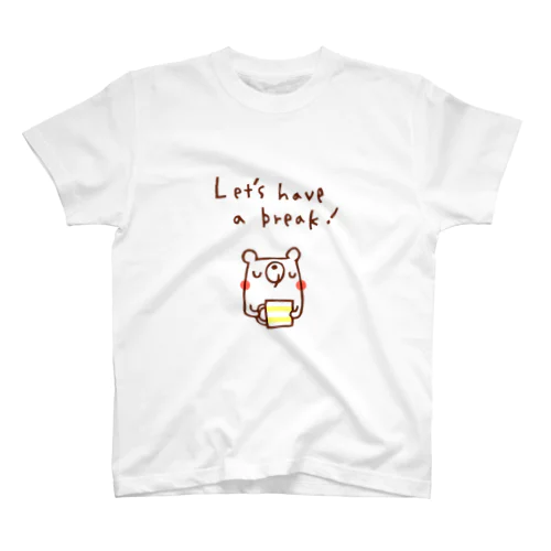 Let's have a break!のクマさん(カラー) スタンダードTシャツ