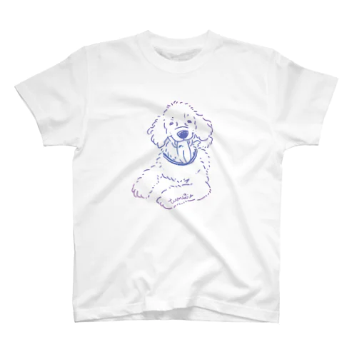 トイプードルのつむぎちゃん・グラデーション Regular Fit T-Shirt