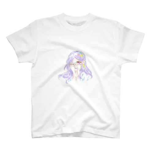  purple girl Regular Fit T-Shirt