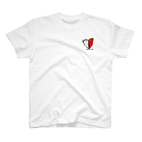 紅白いちごハート❤️ Regular Fit T-Shirt