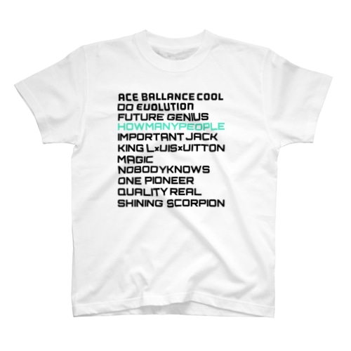 かっこいい英単語Tシャツ02 Regular Fit T-Shirt