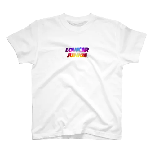 #LOWCARJUNKIE "Rainbow Logo🌈" Regular Fit T-Shirt