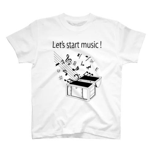 Lets start music スタンダードTシャツ