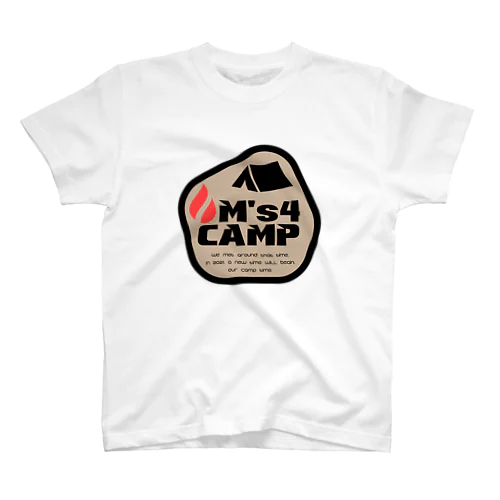 M's4CAMP カーキ スタンダードTシャツ