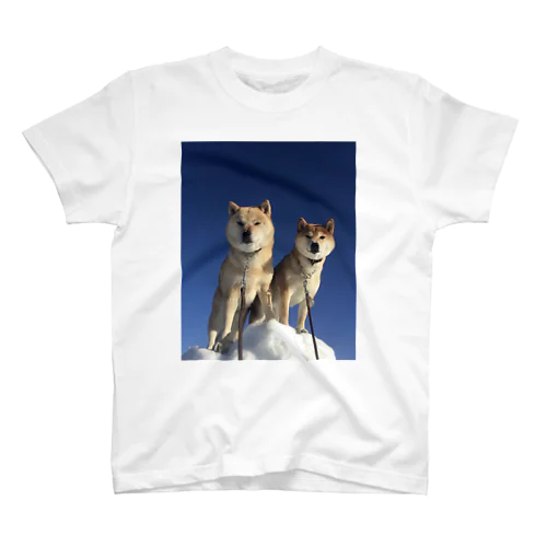 ドヤッと青空と日本犬2 Regular Fit T-Shirt