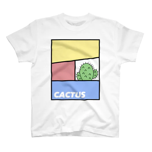 カラーブロッキングなサボテンちゃん スタンダードTシャツ