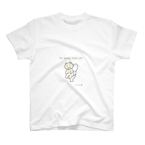 【ゆるネコ】すわってね。 スタンダードTシャツ