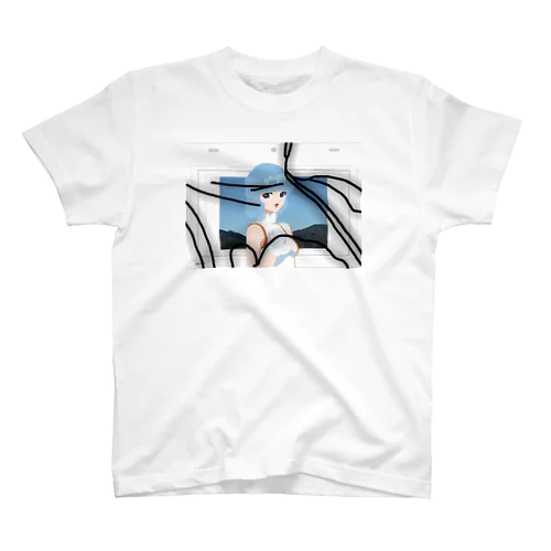セルルック・ガール（アニメーション紙） Regular Fit T-Shirt
