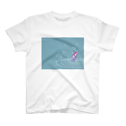 オクトパス•ハグ　水色 スタンダードTシャツ