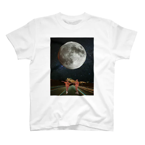 Girls with the moon スタンダードTシャツ