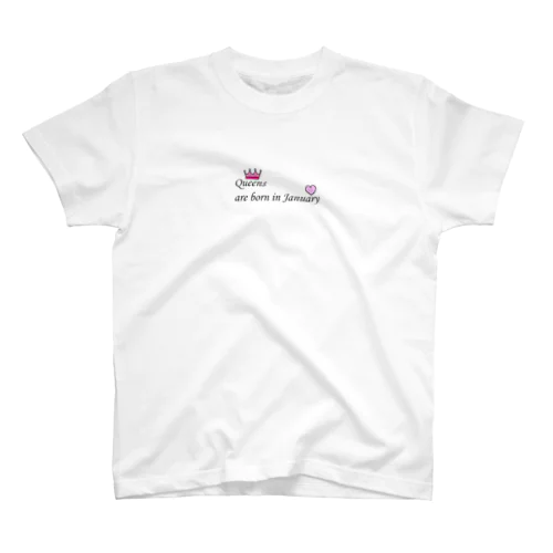 Queens are born in January スタンダードTシャツ