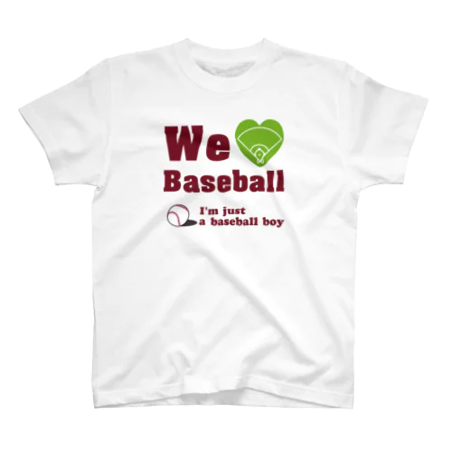 We love Baseball(レッド) 티셔츠