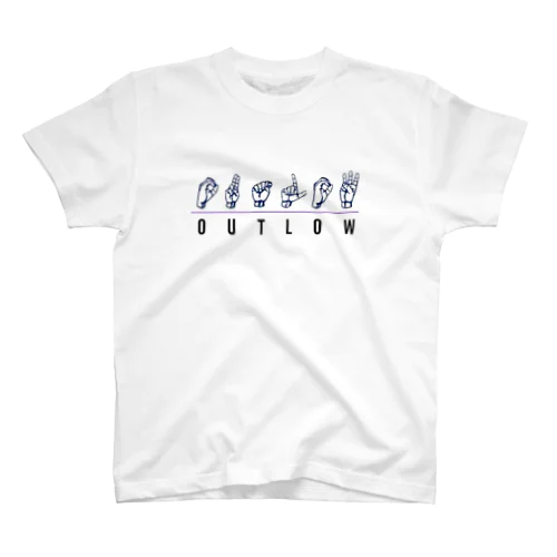 Outlow Edits handsign スタンダードTシャツ