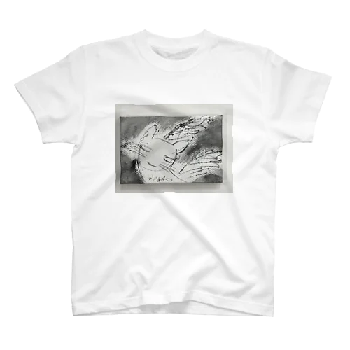 羽の生えた猫 Regular Fit T-Shirt