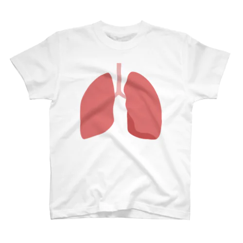 人体のなぞ。ピカピカピンクの肺。 スタンダードTシャツ