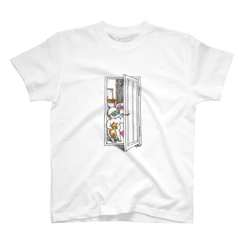 コオ二とネコちゃん Regular Fit T-Shirt