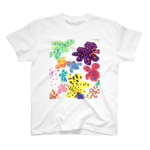 ドットのお花たちシリーズ Regular Fit T-Shirt