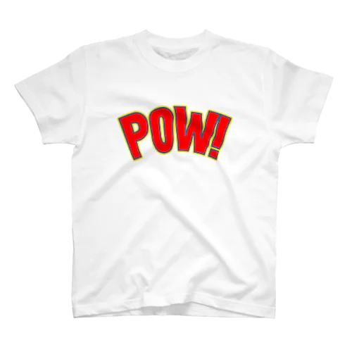 POW! / RED logo スタンダードTシャツ