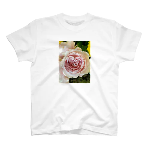 薔薇の中のハート Regular Fit T-Shirt