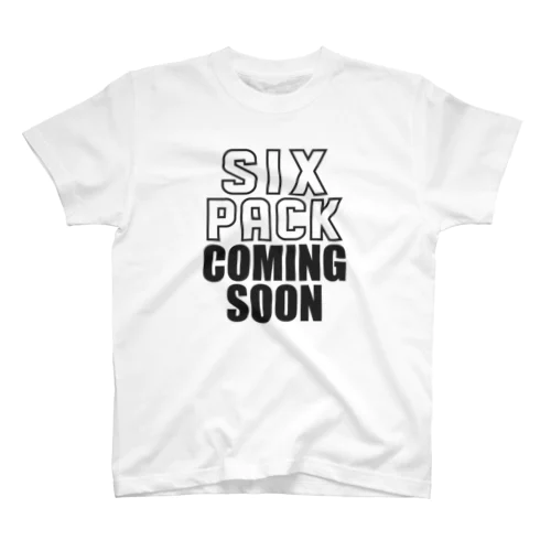 SIXPACK COMING SOON シックスパックはもうすぐ スタンダードTシャツ