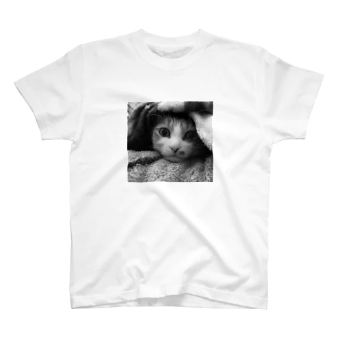 顔出し猫 Regular Fit T-Shirt