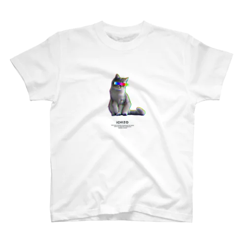 レインボー目線猫Tシャツ Regular Fit T-Shirt