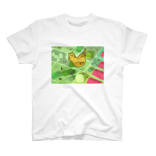 落下する猫 Regular Fit T-Shirt