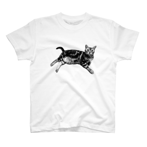 ねこのマャーちゃん ごろり Regular Fit T-Shirt