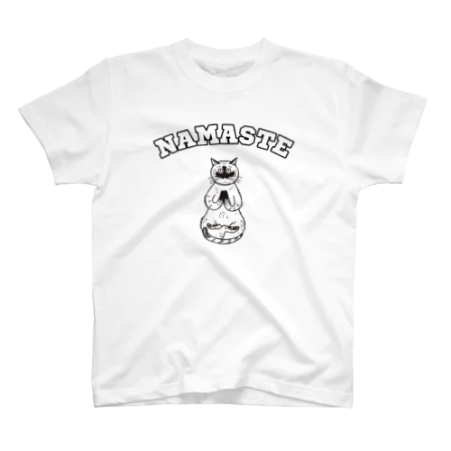 ナマステヨガ猫Tシャツ/yogaねこ Regular Fit T-Shirt