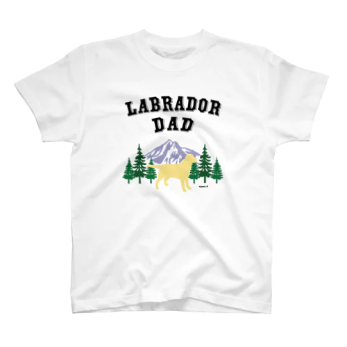 Labrador Dad イエローラブラドール スタンダードTシャツ