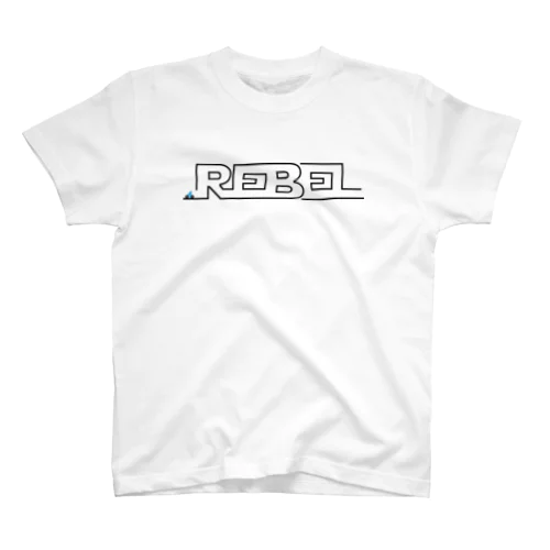 REBEL LINE BLACK Regular Fit T-Shirt