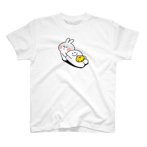 Spoiled Rabbit Dragging / あのひとをひきずる あまえんぼうさちゃん Regular Fit T-Shirt