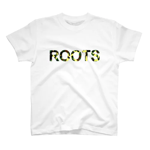 ROOTS公式ロゴ迷彩ver スタンダードTシャツ