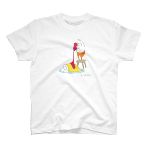 ねこタイツとオムライスごっこ Regular Fit T-Shirt