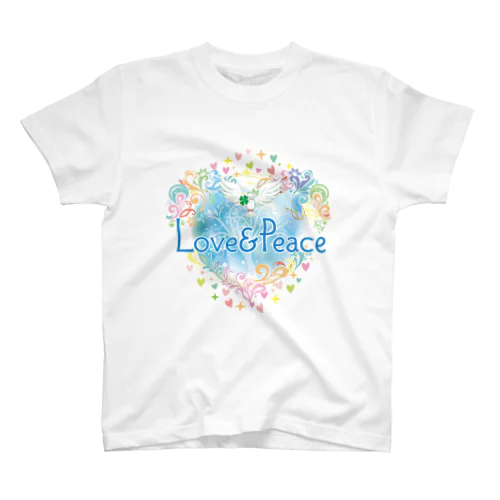 Love＆Peace大人用ロゴ Regular Fit T-Shirt