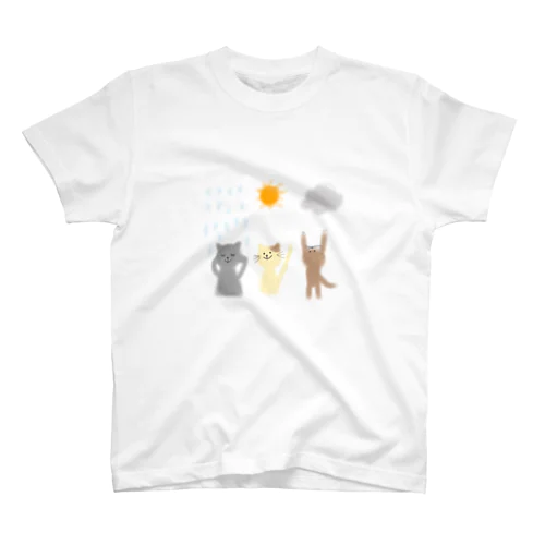 てんきよほう　にゃんこ スタンダードTシャツ