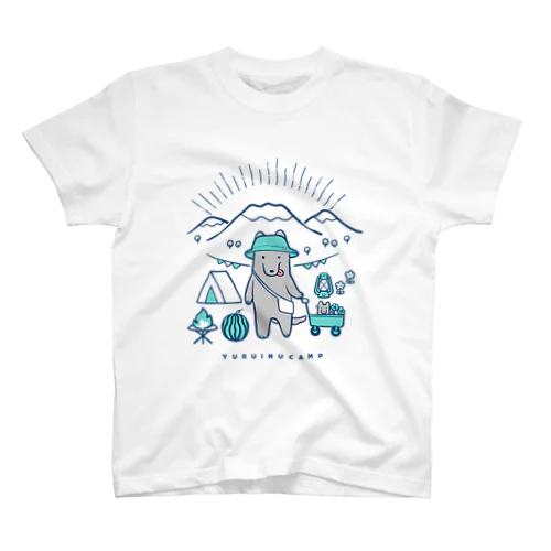 ゆるいぬキャンプ(緑) スタンダードTシャツ