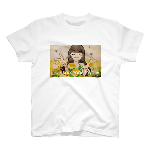 タンポポ⭐綿毛　花言葉:真心をこめた愛 Regular Fit T-Shirt
