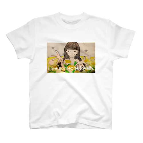 タンポポ⭐綿毛　花言葉:真心をこめた愛 スタンダードTシャツ