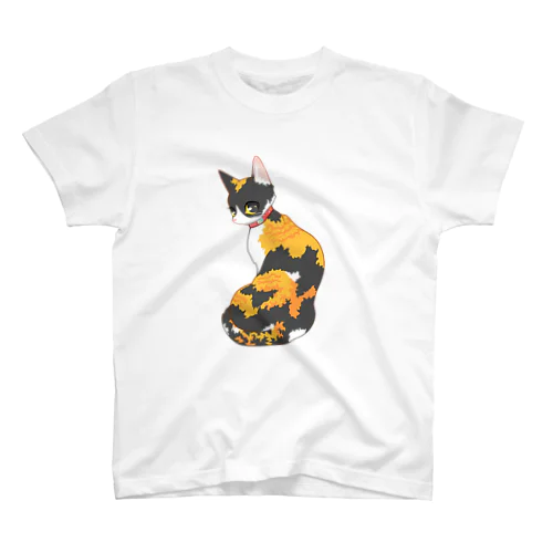 振り向き三毛猫 Regular Fit T-Shirt