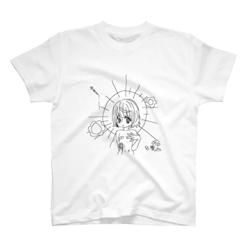 外ハネボブの女の子 スタンダードTシャツ